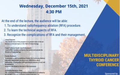 Dr. Aljammal Invited to present RFA outcome at University of Pittsburgh medical center.